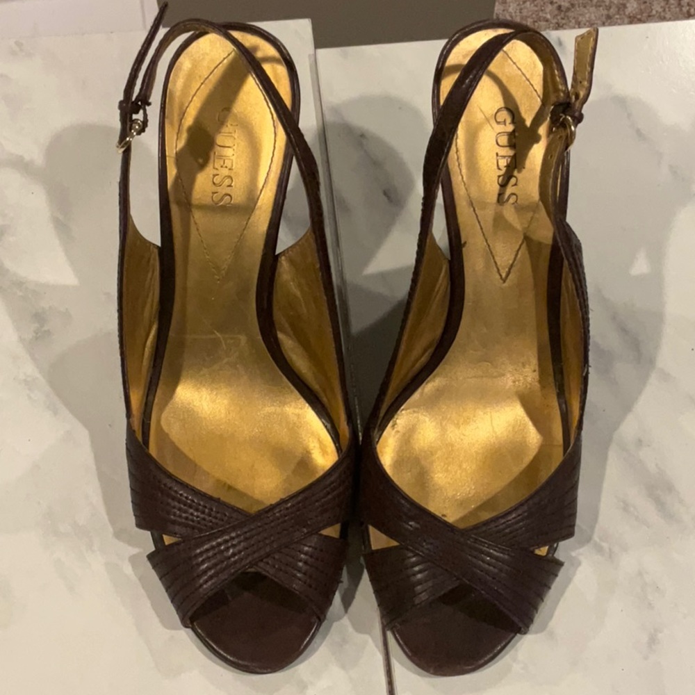 Vintage GUESS Brown Wedges